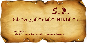 Sövegjártó Miklós névjegykártya